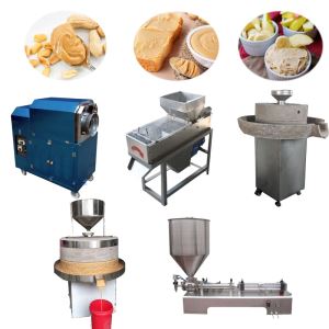 Línea de producción de mantequilla de maní pequeña